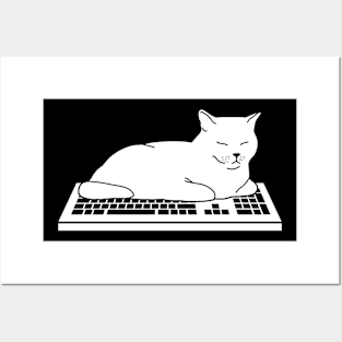 No Work Cat Posters and Art